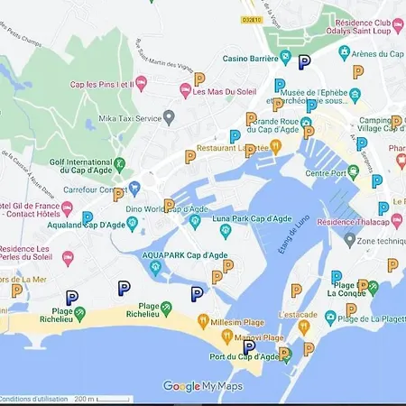 Studio-2 Personnes-residence Le Pharo, Vue Piscine Port *