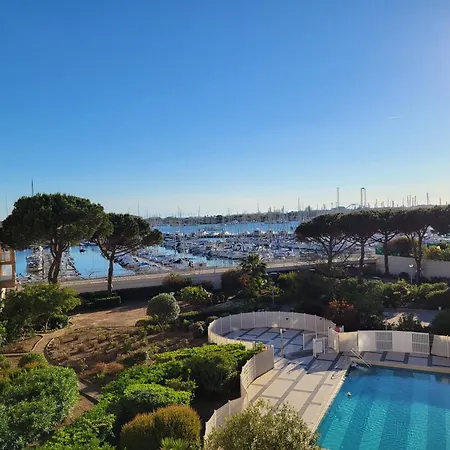 Studio-2 Personnes-residence Le Pharo, Vue Piscine Port דירה אגדה